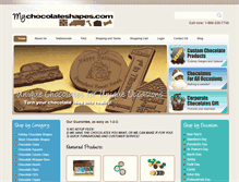 Tablet Screenshot of mychocolateshapes.com